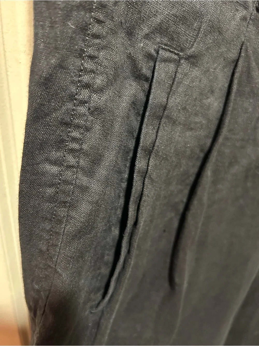 EVERLANE The Linen Way-High Drape Pant 100% European Flax , size 6